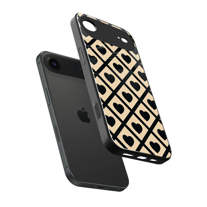 Beige Affection sleek iphone air cover with tempered glass back and TPU edges