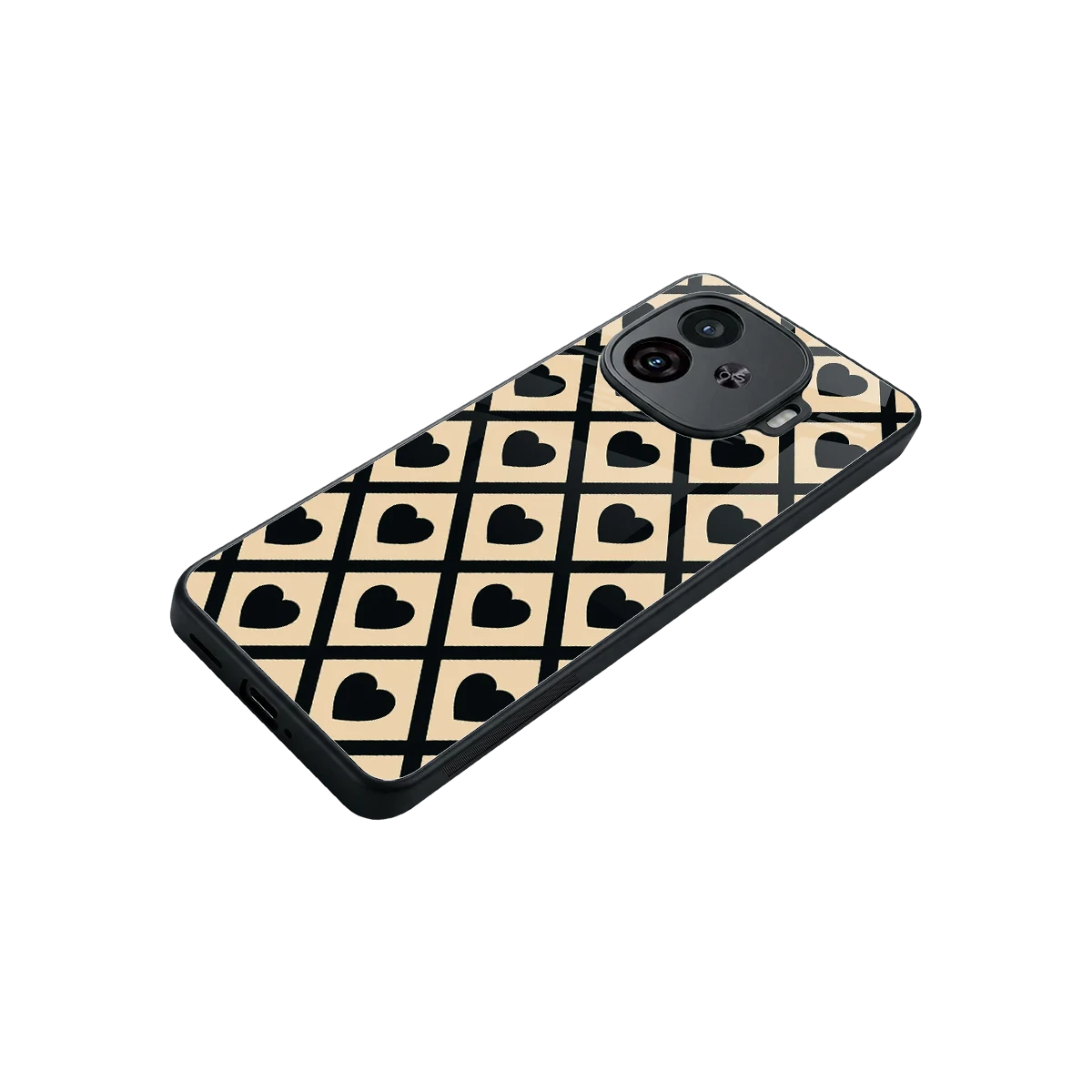 Beige Affection stylish phone case for iqoo neo 10r 5g | glossy glass and slim fit