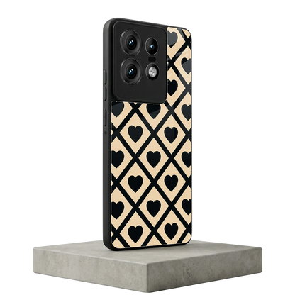 Beige Affection motorola edge 50 pro mobile cover | shockproof glass phone case
