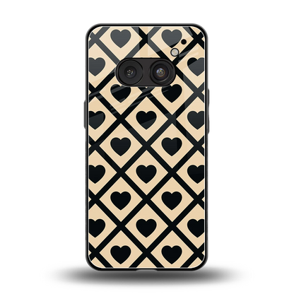 Beige Affection back phone cover | glass case for nothing phone 2a plus
