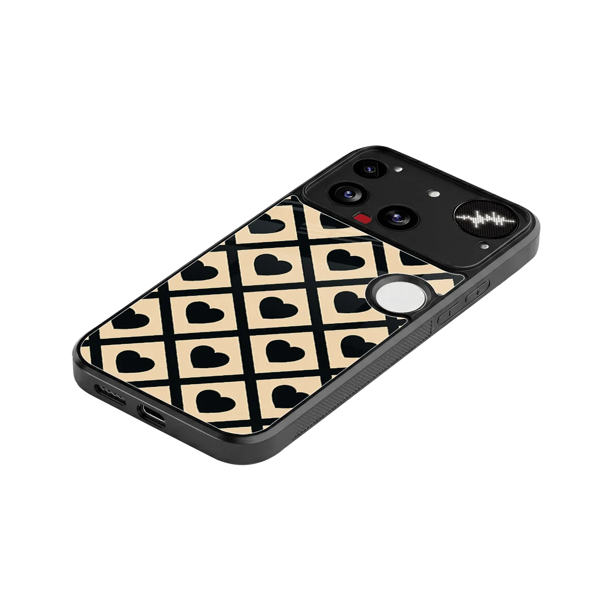 Beige Affection stylish phone case for nothing phone 3 | glossy glass and slim fit