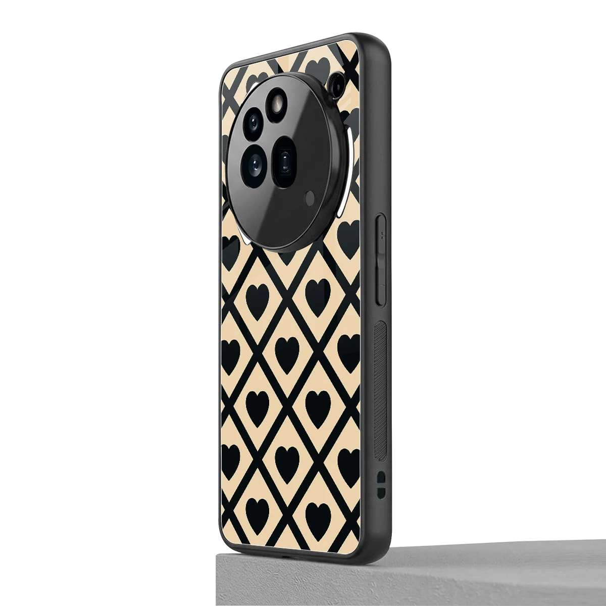 Beige Affection nothing phone 3a pro mobile cover | shockproof glass phone case