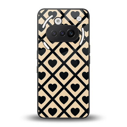 Beige Affection back phone cover | glass case for nothing phone 3a