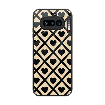 Beige Affection back phone cover | glass case for nothing phone 4a