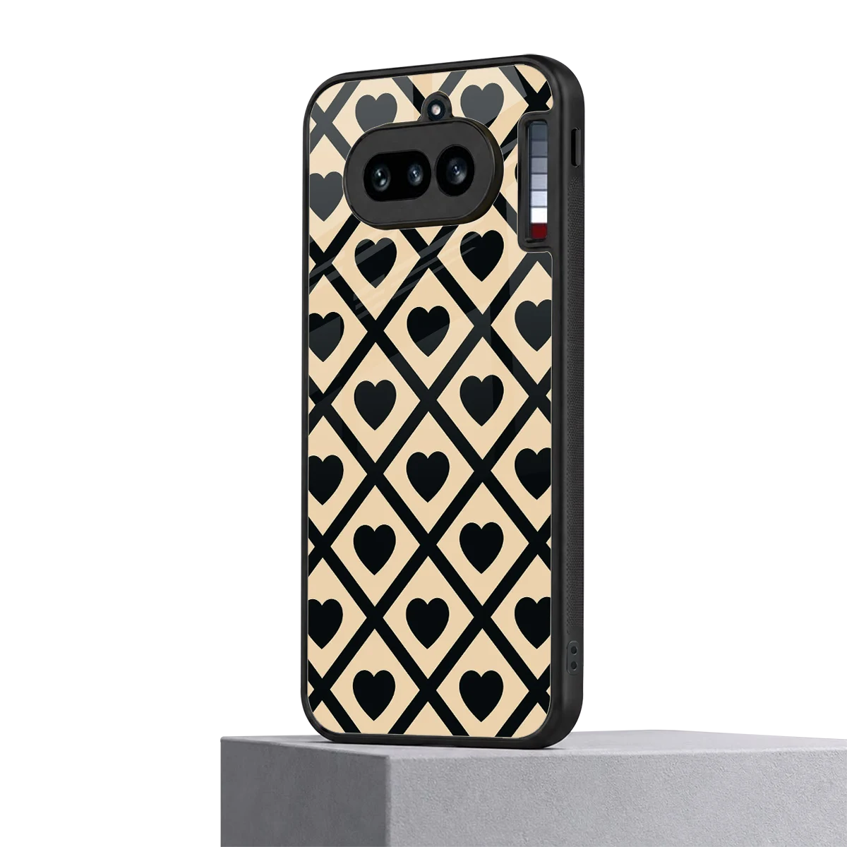 Beige Affection nothing phone 4a mobile cover | shockproof glass phone case