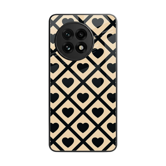Beige Affection back phone cover | glass case for oneplus 13r