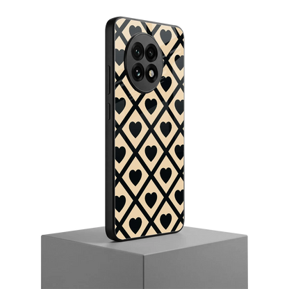 Beige Affection oneplus 13r mobile cover | shockproof glass phone case