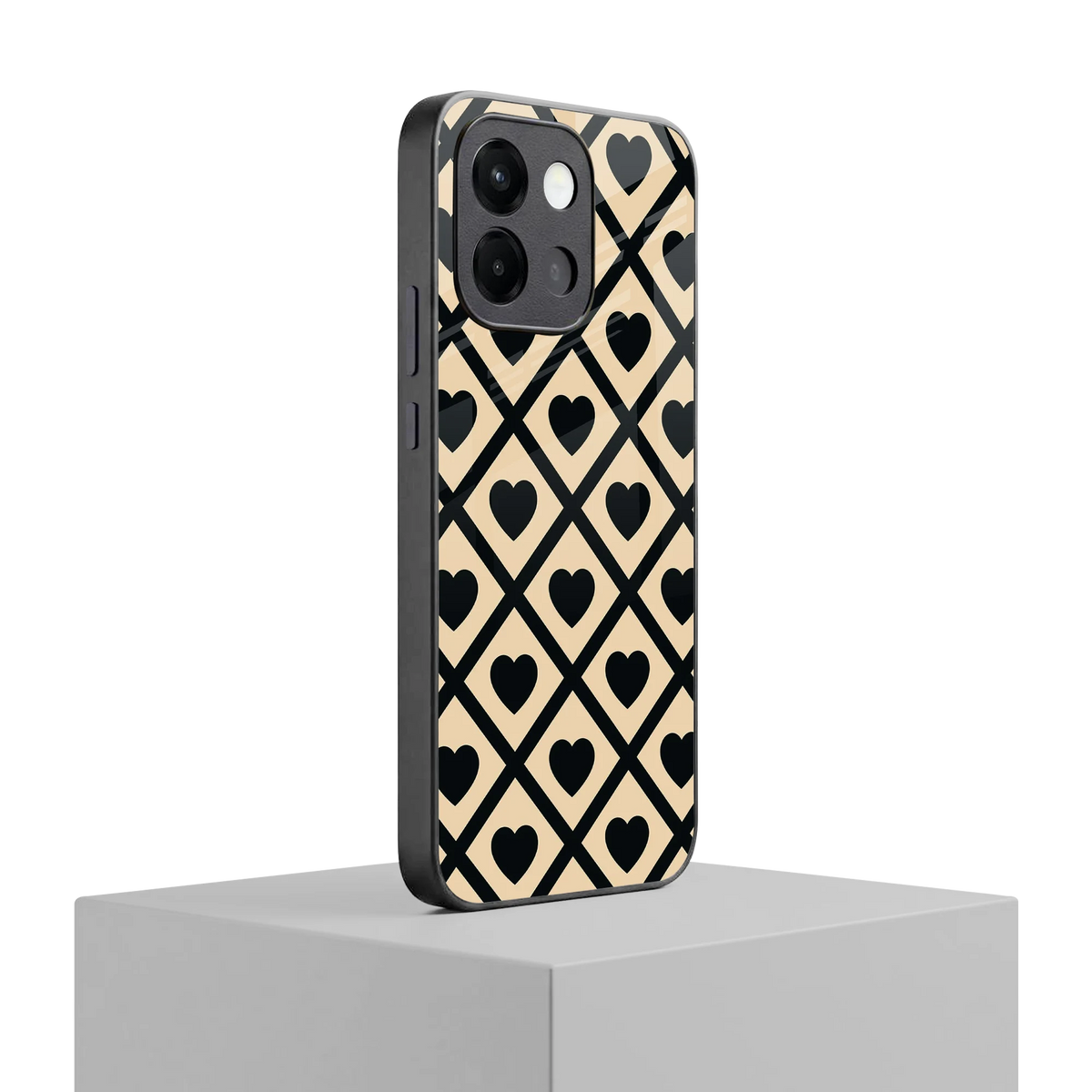 Beige Affection oneplus 13s mobile cover | shockproof glass phone case