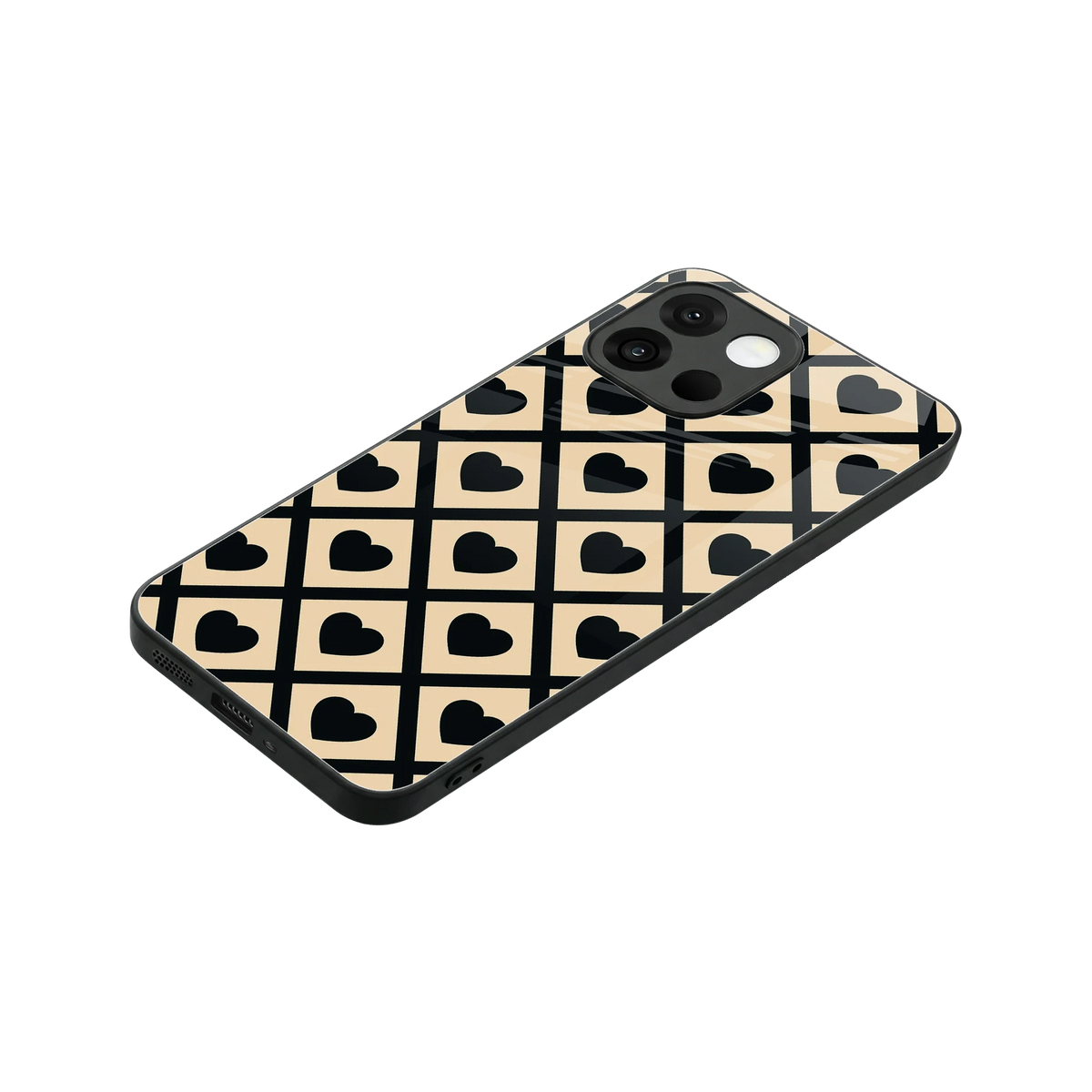 Beige Affection stylish phone case for oneplus 13s | glossy glass and slim fit