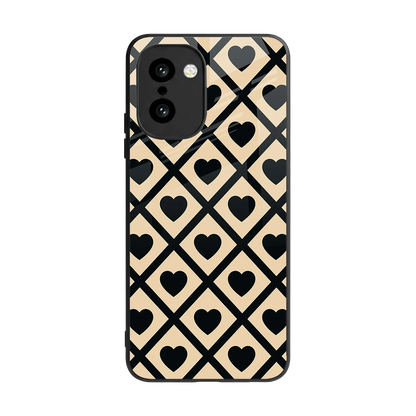 Beige Affection back phone cover | glass case for oneplus 15r