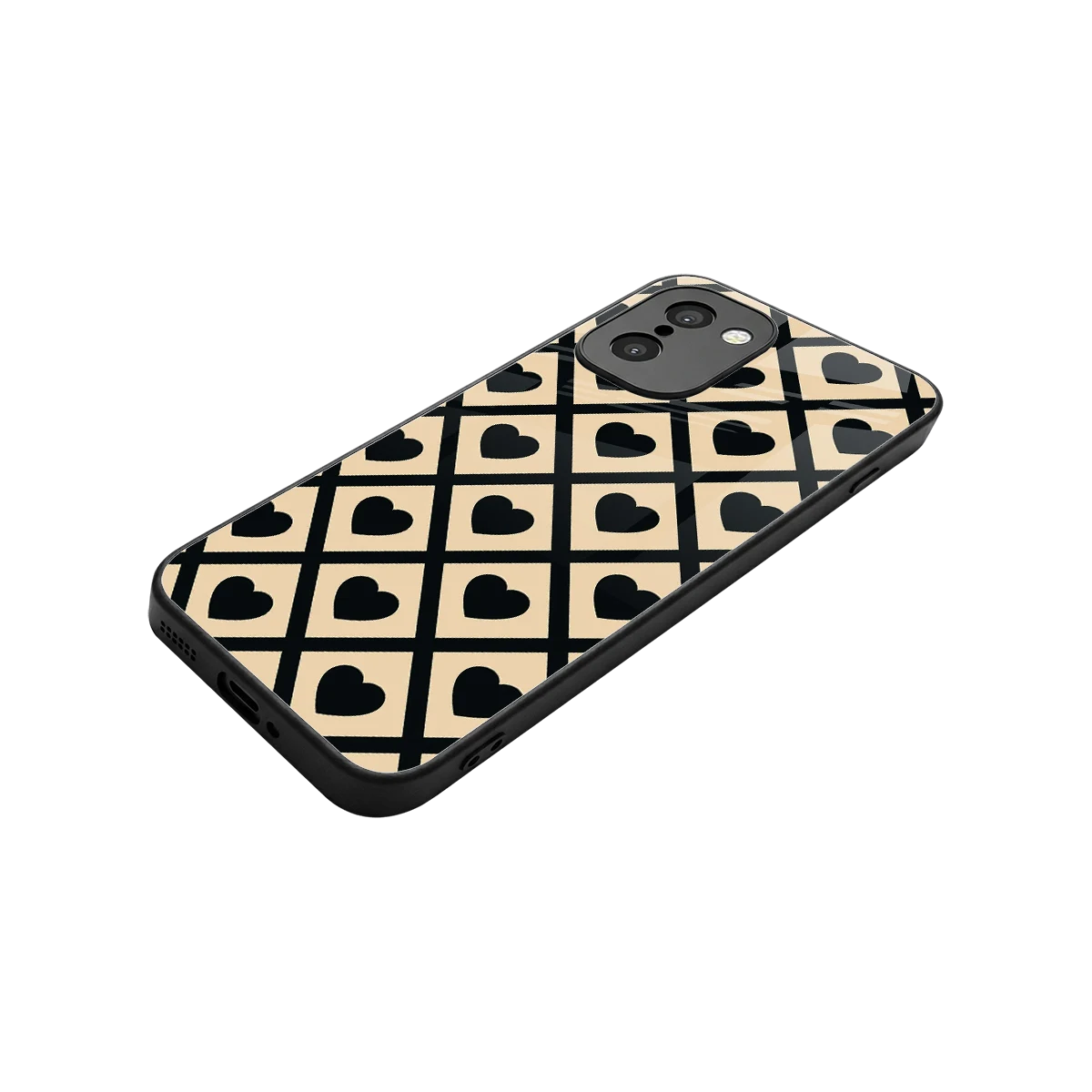 Beige Affection stylish phone case for oneplus 15r | glossy glass and slim fit