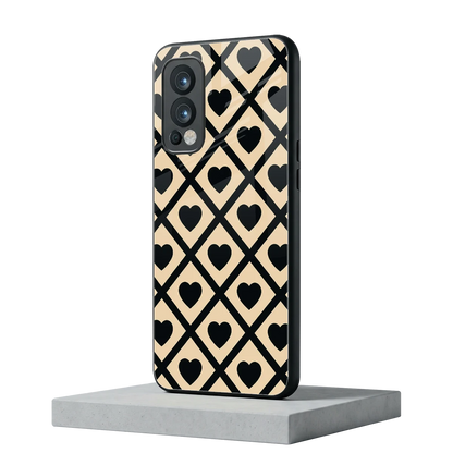 Beige Affection oneplus nord 2 mobile cover | shockproof glass phone case