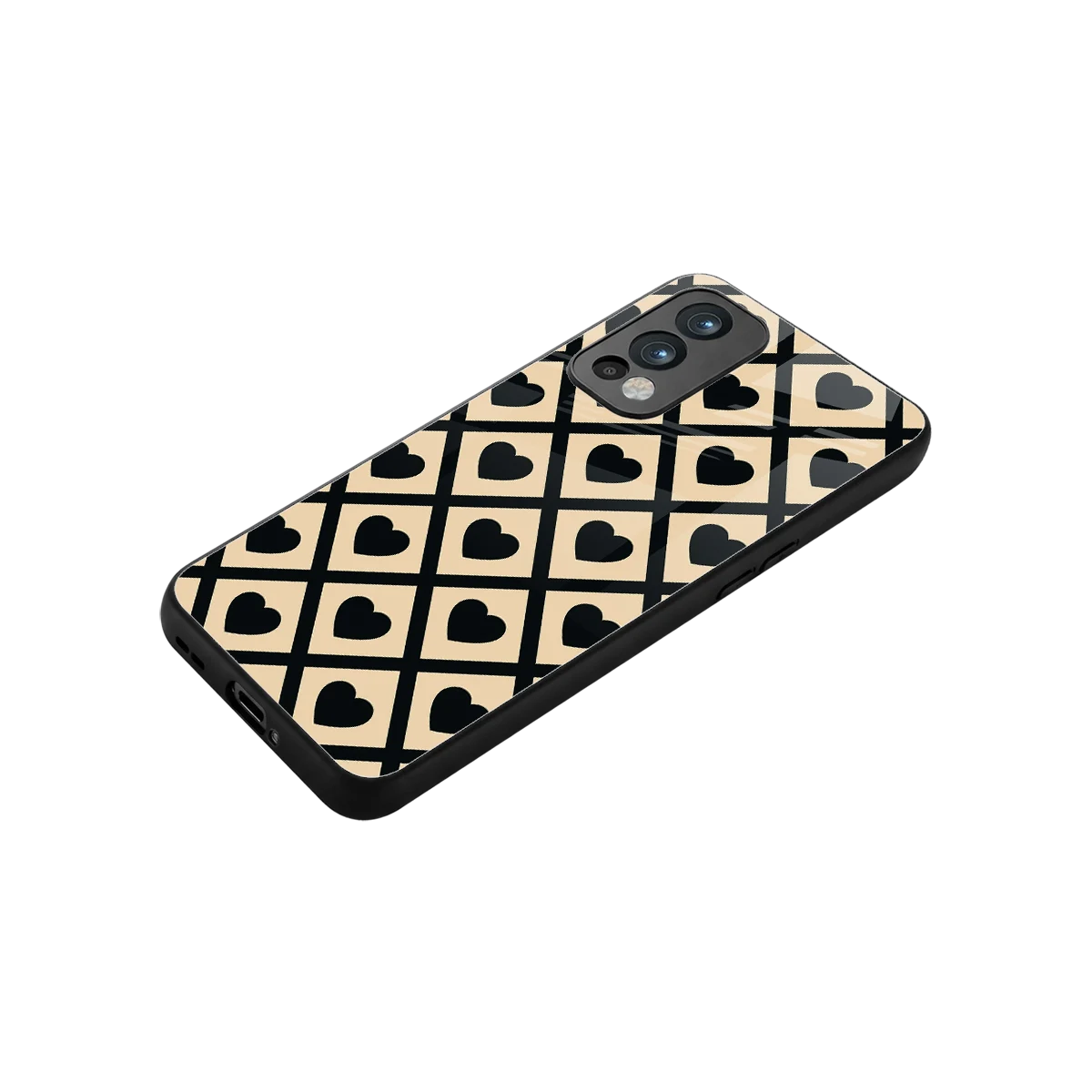 Beige Affection stylish phone case for oneplus nord 2 | glossy glass and slim fit