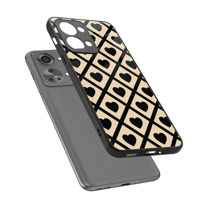 Beige Affection sleek oneplus nord 2t cover with tempered glass back and TPU edges