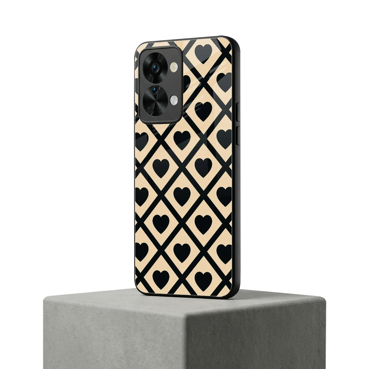 Beige Affection oneplus nord 2t mobile cover | shockproof glass phone case