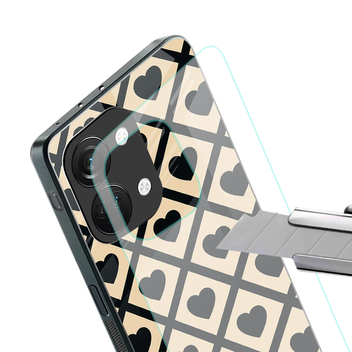 Beige Affection stylish phone case for oneplus nord 3 | glossy glass and slim fit