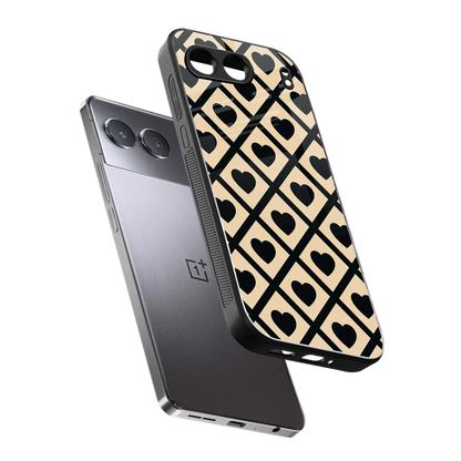 Beige Affection sleek oneplus nord 4 cover with tempered glass back and TPU edges