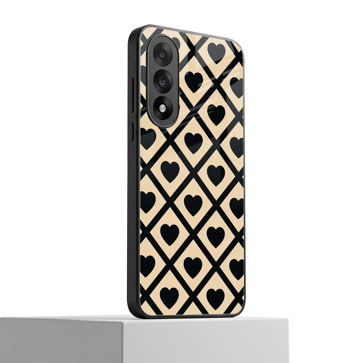 Beige Affection oneplus nord 5 mobile cover | shockproof glass phone case