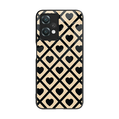 Beige Affection back phone cover | glass case for oneplus nord ce 2 lite