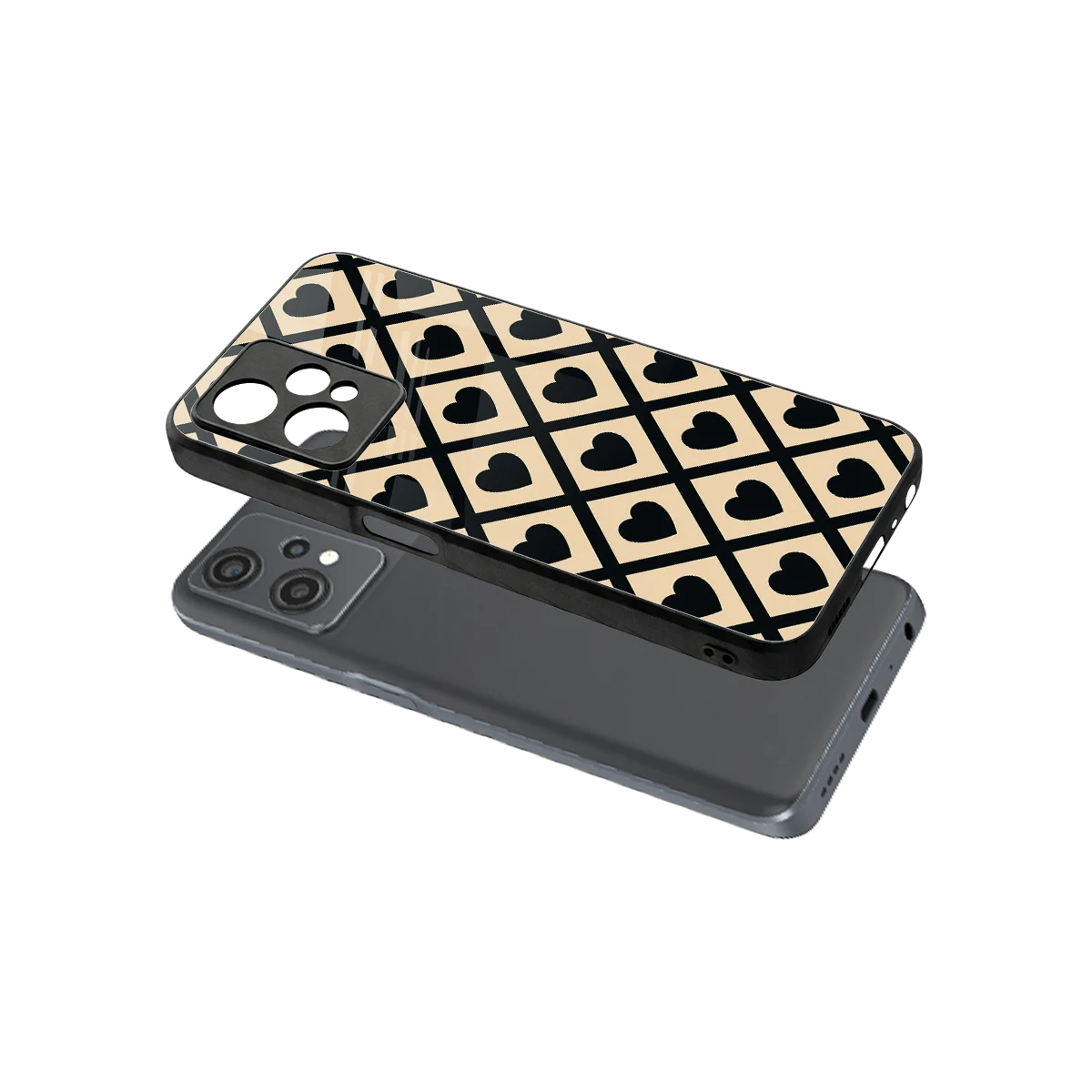 Beige Affection sleek oneplus nord ce 2 lite cover with tempered glass back and TPU edges