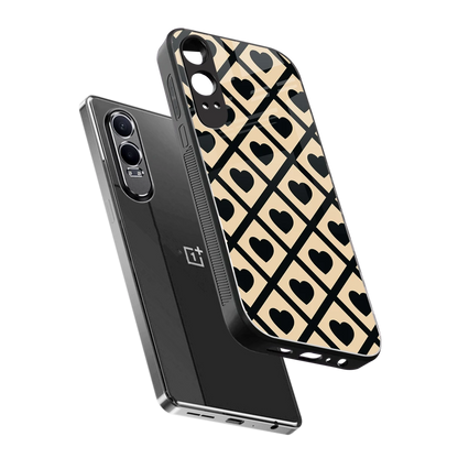 Beige Affection sleek oneplus nord ce 4 lite cover with tempered glass back and TPU edges