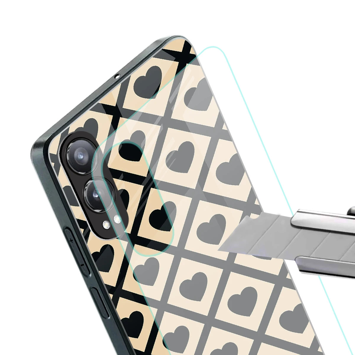 Beige Affection stylish phone case for oneplus nord ce 4 lite | glossy glass and slim fit