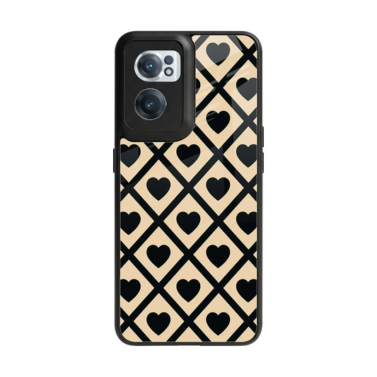 Beige Affection back phone cover | glass case for oneplus nord ce 2