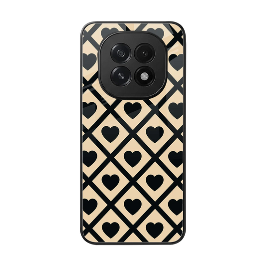 Beige Affection back phone cover | glass case for oppo f29 5g