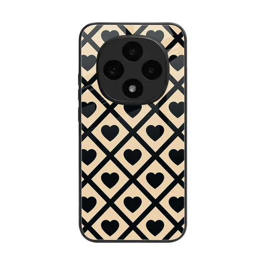 Beige Affection back phone cover | glass case for oppo f31 pro 5g