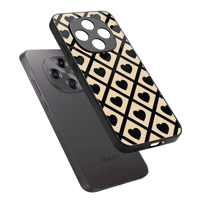 Beige Affection sleek oppo f31 pro 5g cover with tempered glass back and TPU edges