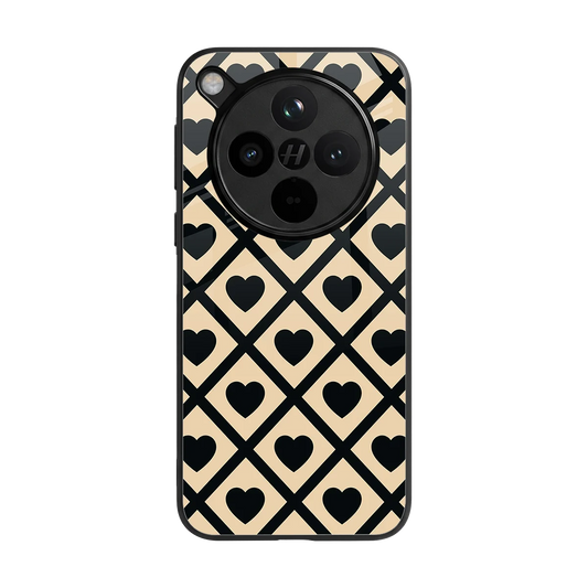 Beige Affection back phone cover | glass case for oppo find x8