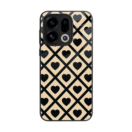 Beige Affection back phone cover | glass case for oppo find x9