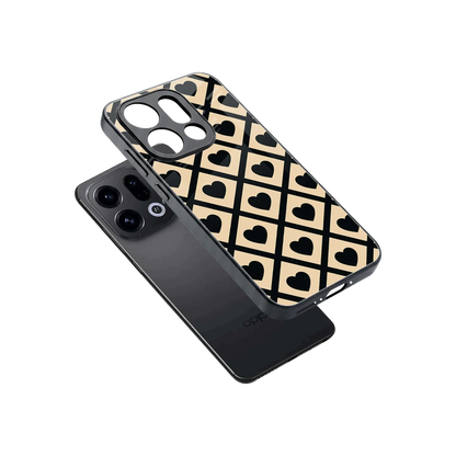 Beige Affection sleek oppo find x9 cover with tempered glass back and TPU edges