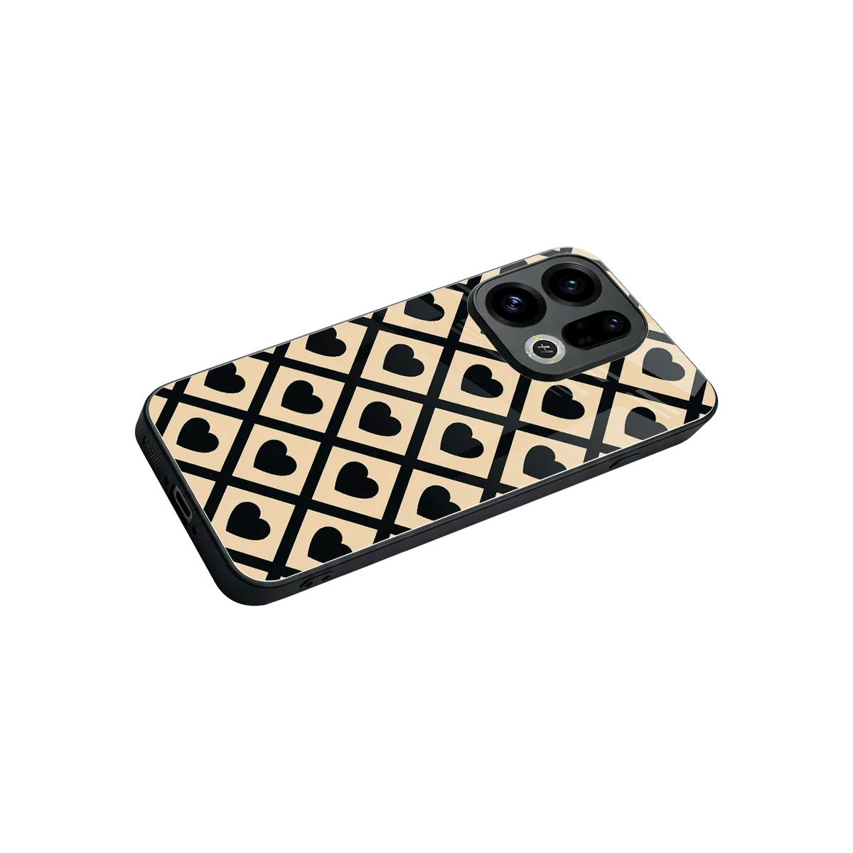 Beige Affection stylish phone case for oppo find x9 | glossy glass and slim fit