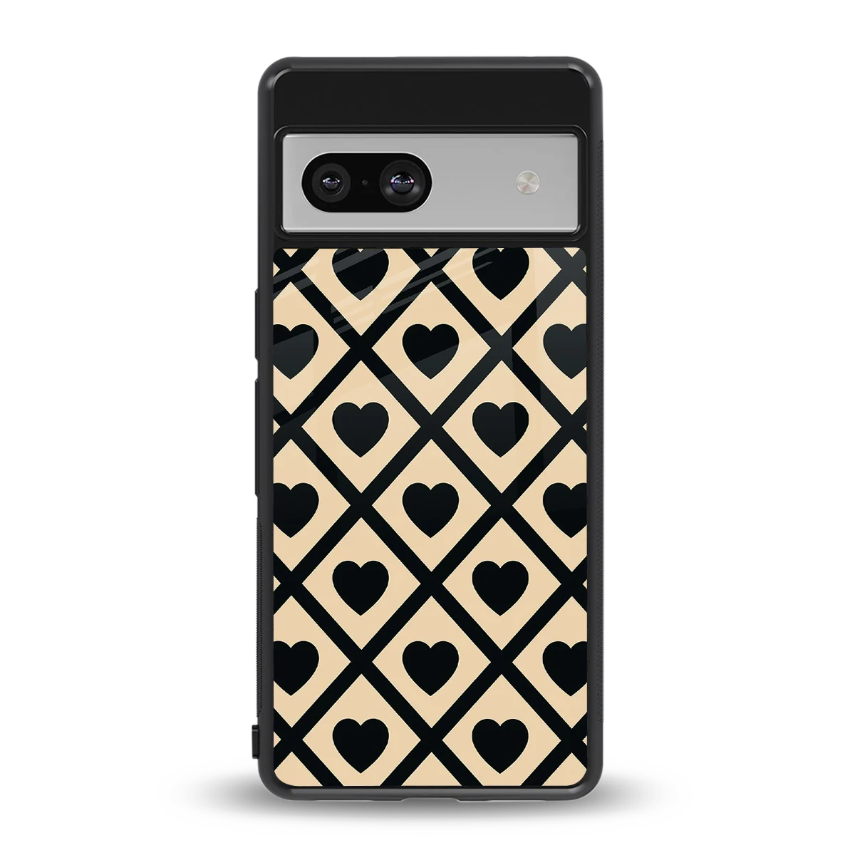 Beige Affection back phone cover | glass case for google pixel 7
