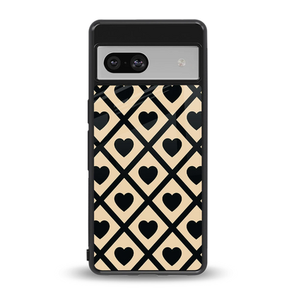 Beige Affection back phone cover | glass case for google pixel 7