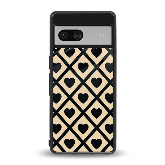Beige Affection back phone cover | glass case for google pixel 7