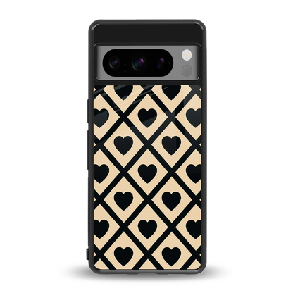 Beige Affection back phone cover | glass case for google pixel 8 pro