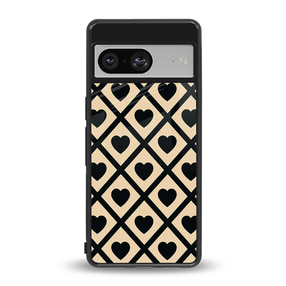Beige Affection back phone cover | glass case for google pixel 8