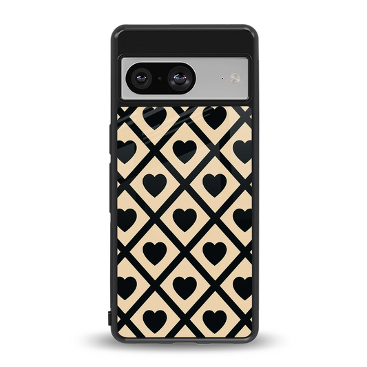 Beige Affection back phone cover | glass case for google pixel 8