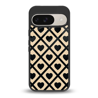 Beige Affection back phone cover | glass case for google pixel 9