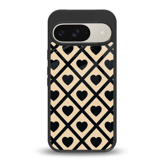 Beige Affection back phone cover | glass case for google pixel 9