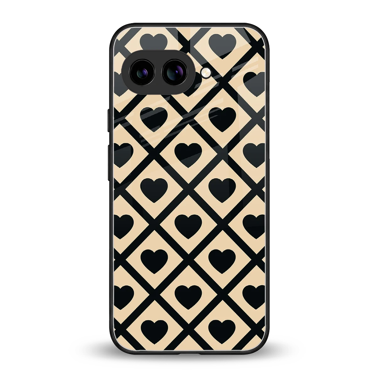 Beige Affection back phone cover | glass case for google pixel 10a