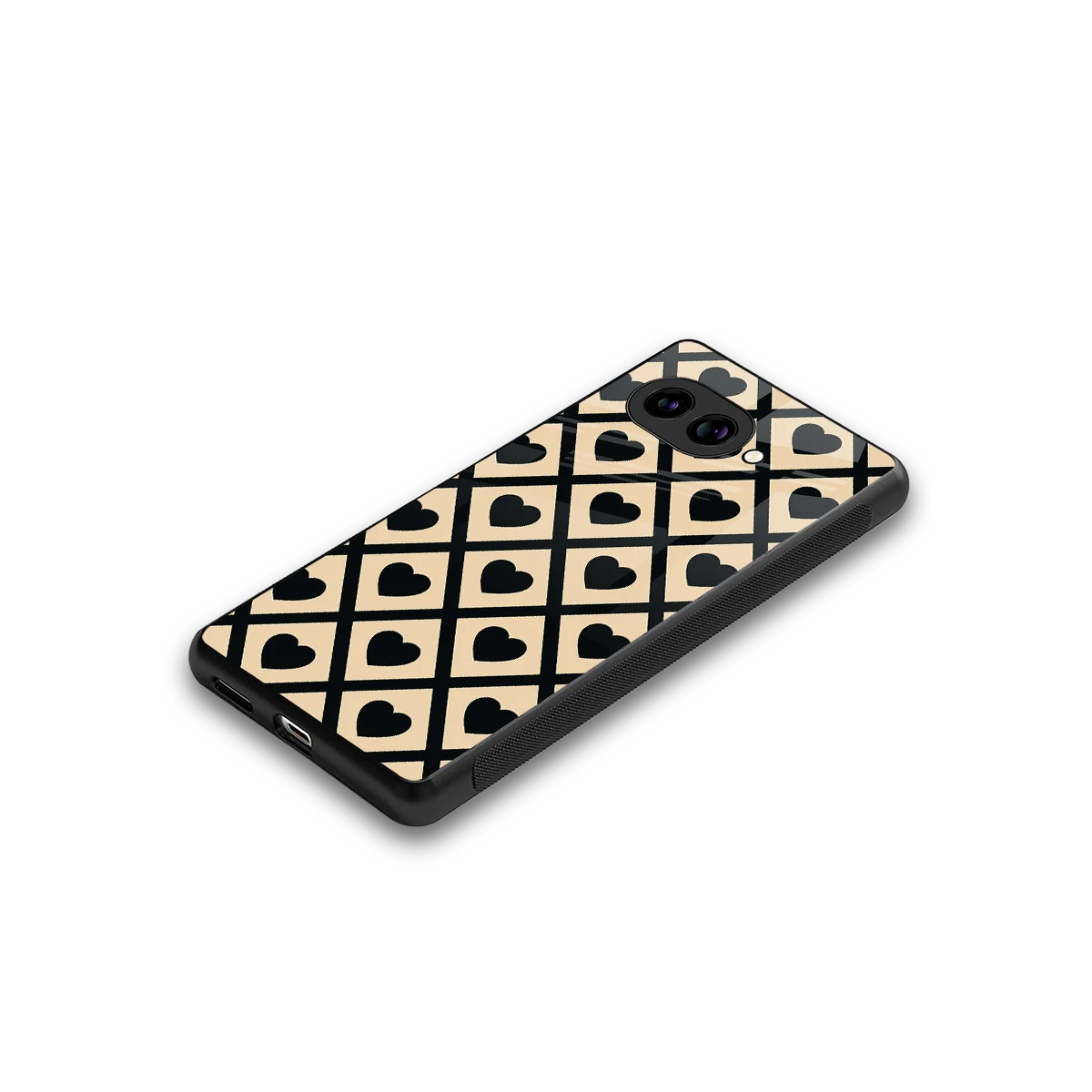 Beige Affection stylish phone case for google pixel 10a | glossy glass and slim fit