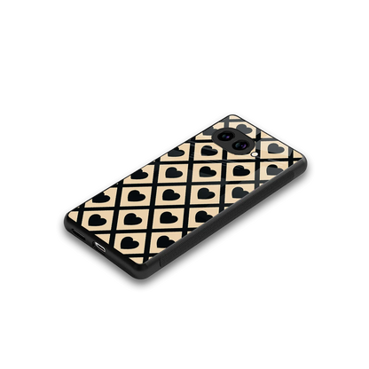 Beige Affection stylish phone case for google pixel 10a | glossy glass and slim fit