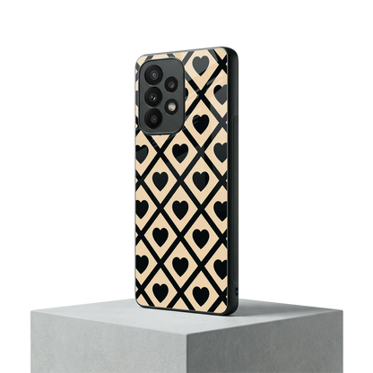 Beige Affection samsung galaxy a23 mobile cover | shockproof glass phone case