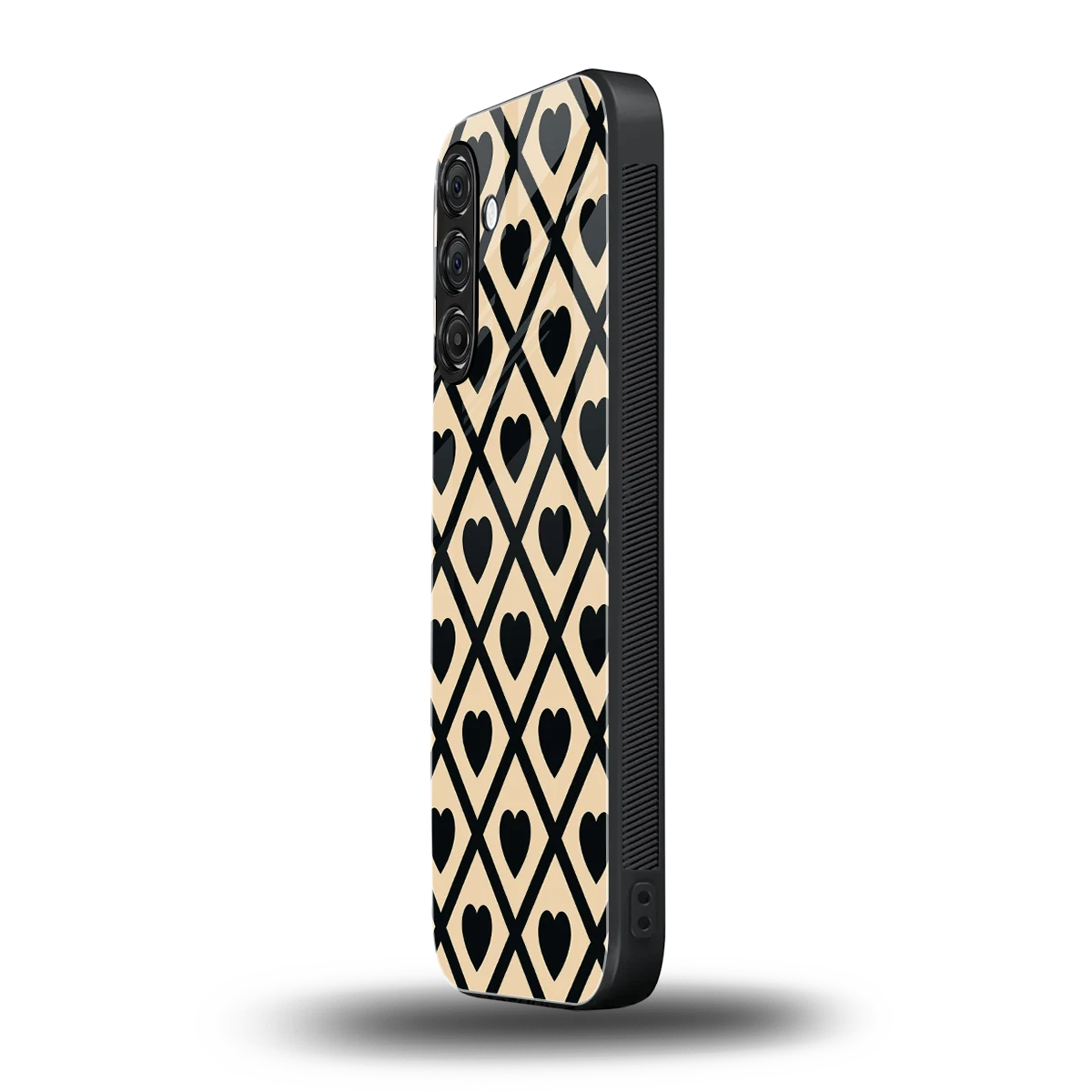 Beige Affection samsung galaxy m35 5g mobile cover | shockproof glass phone case