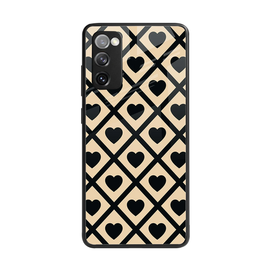 Beige Affection back phone cover | glass case for samsung galaxy s20 fe