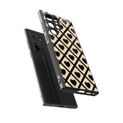 Beige Affection sleek samsung galaxy s24 ultra cover with tempered glass back and TPU edges