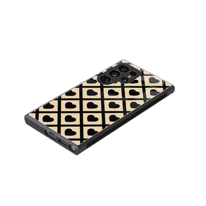 Beige Affection stylish phone case for samsung galaxy s24 ultra | glossy glass and slim fit